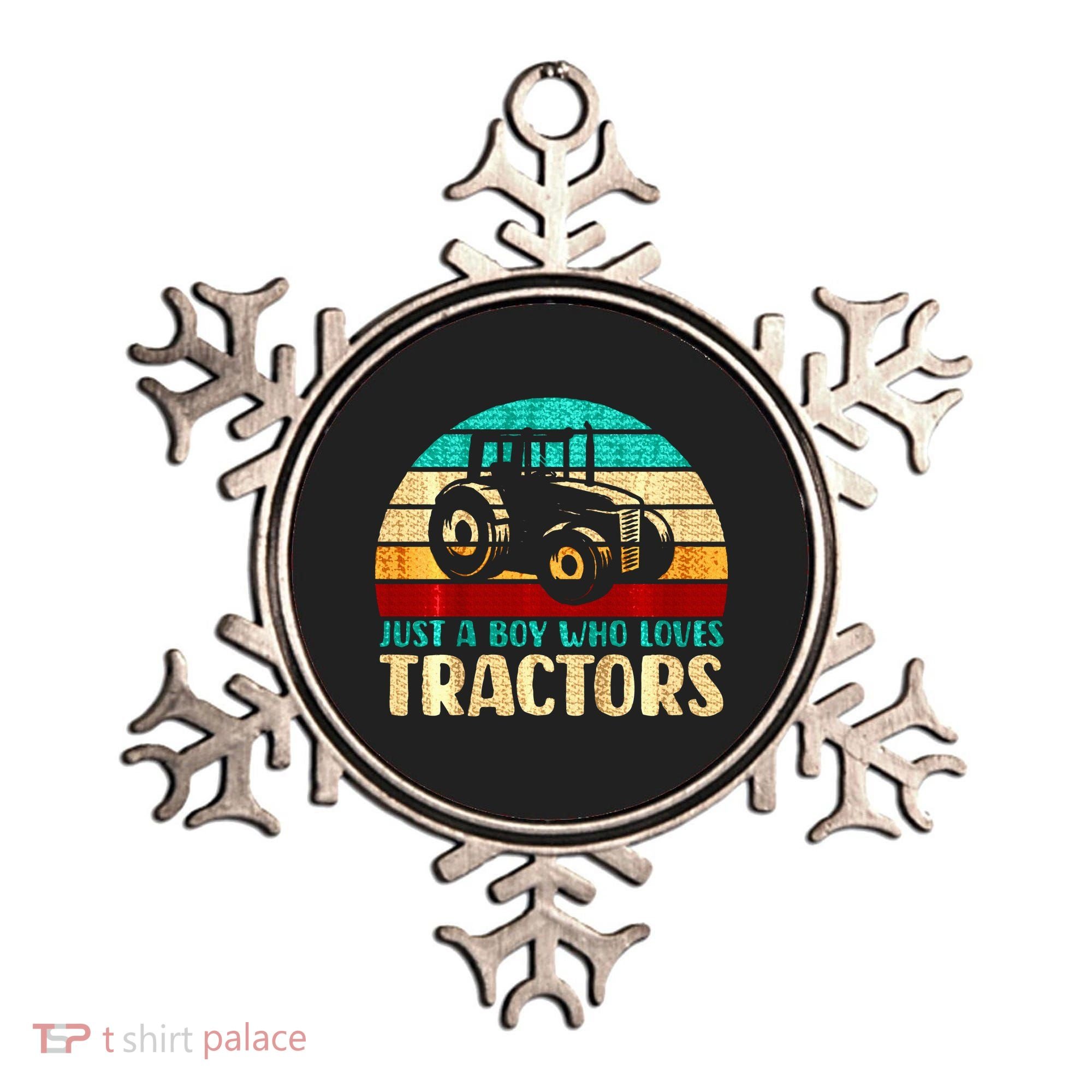 Just A Boy Who Loves Tractors Ornament