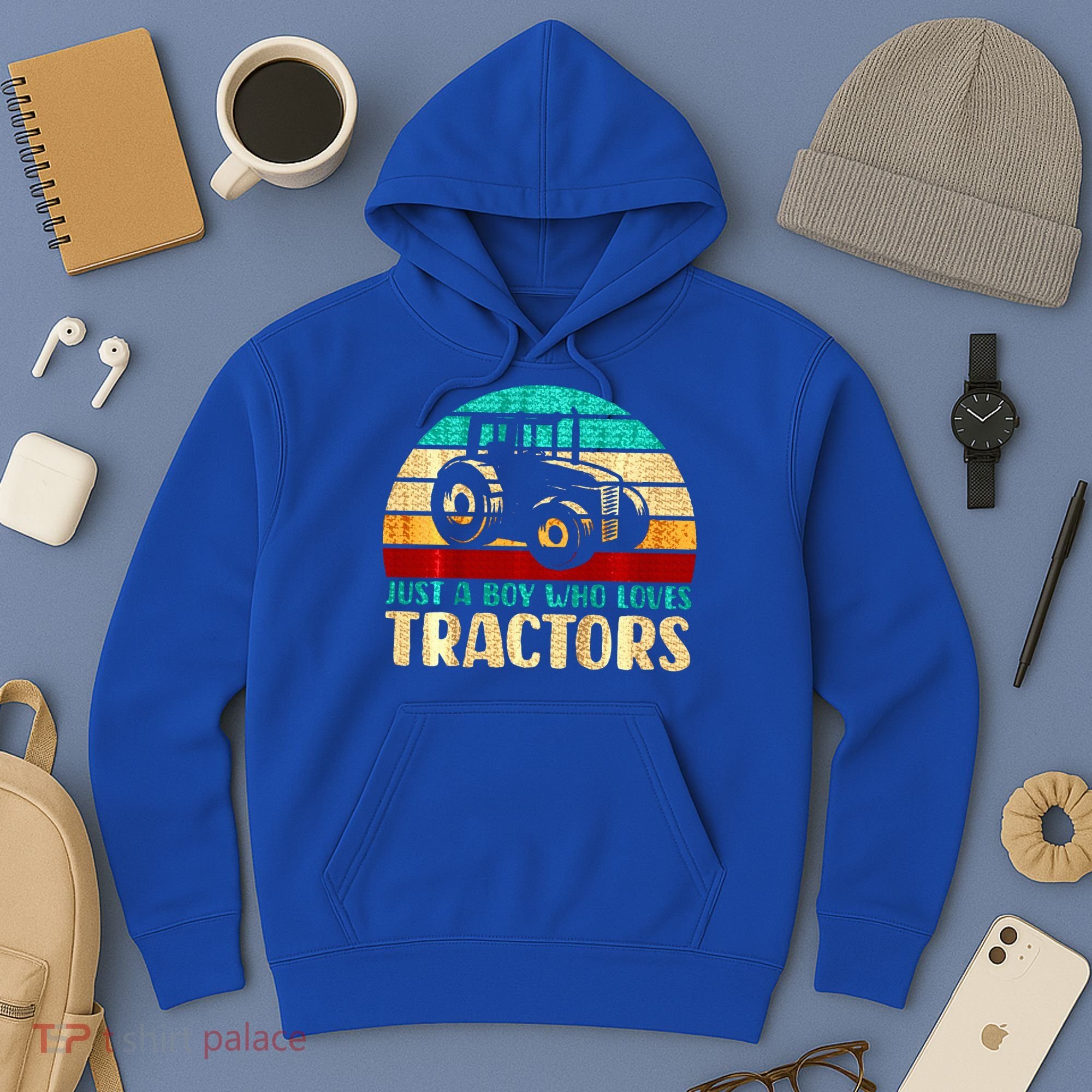 Just A Boy Who Loves Tractors Hoodie