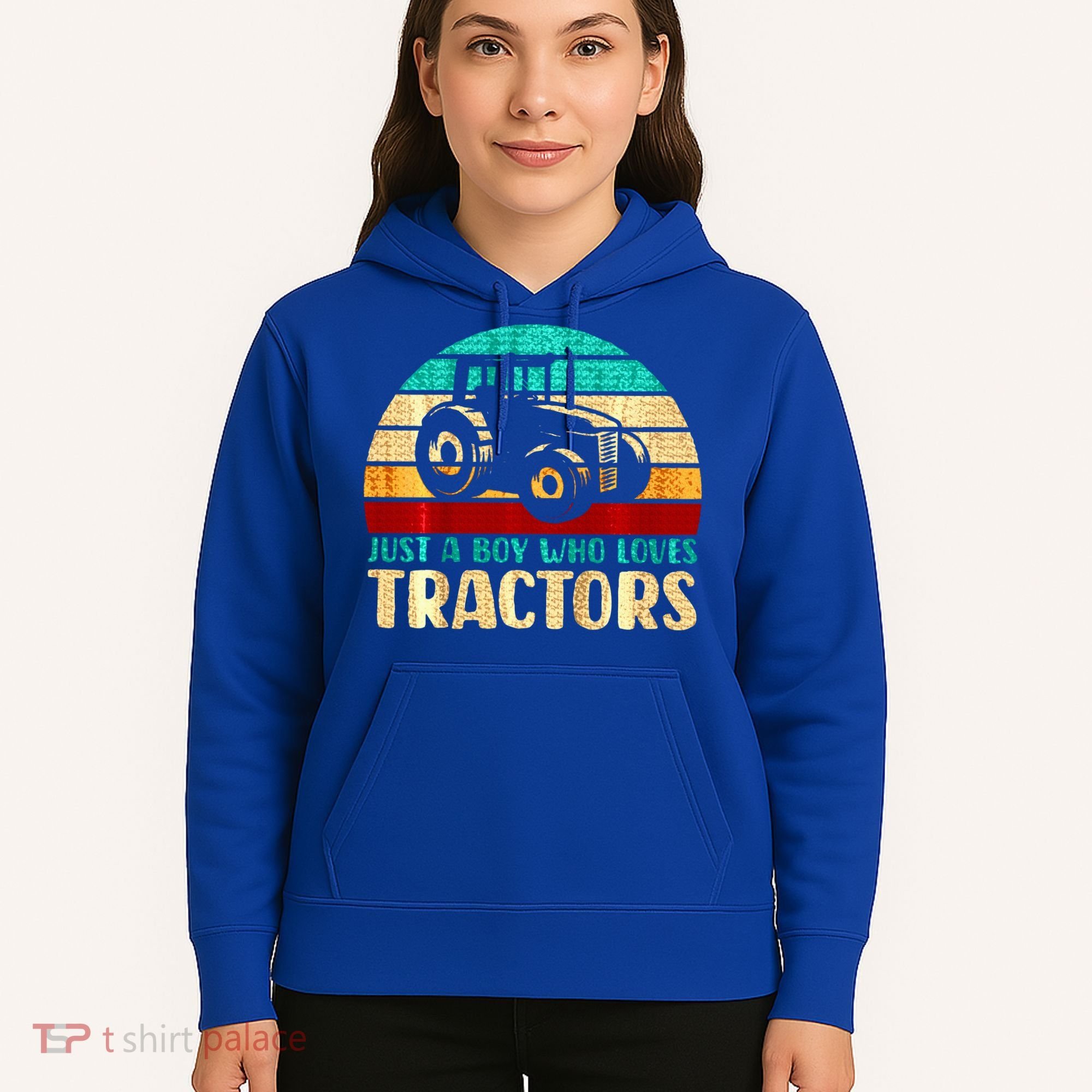 Just A Boy Who Loves Tractors Hoodie