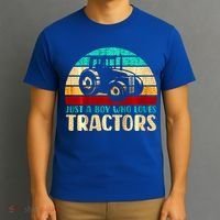 Just A Boy Who Loves Tractors T-Shirt thumb 3