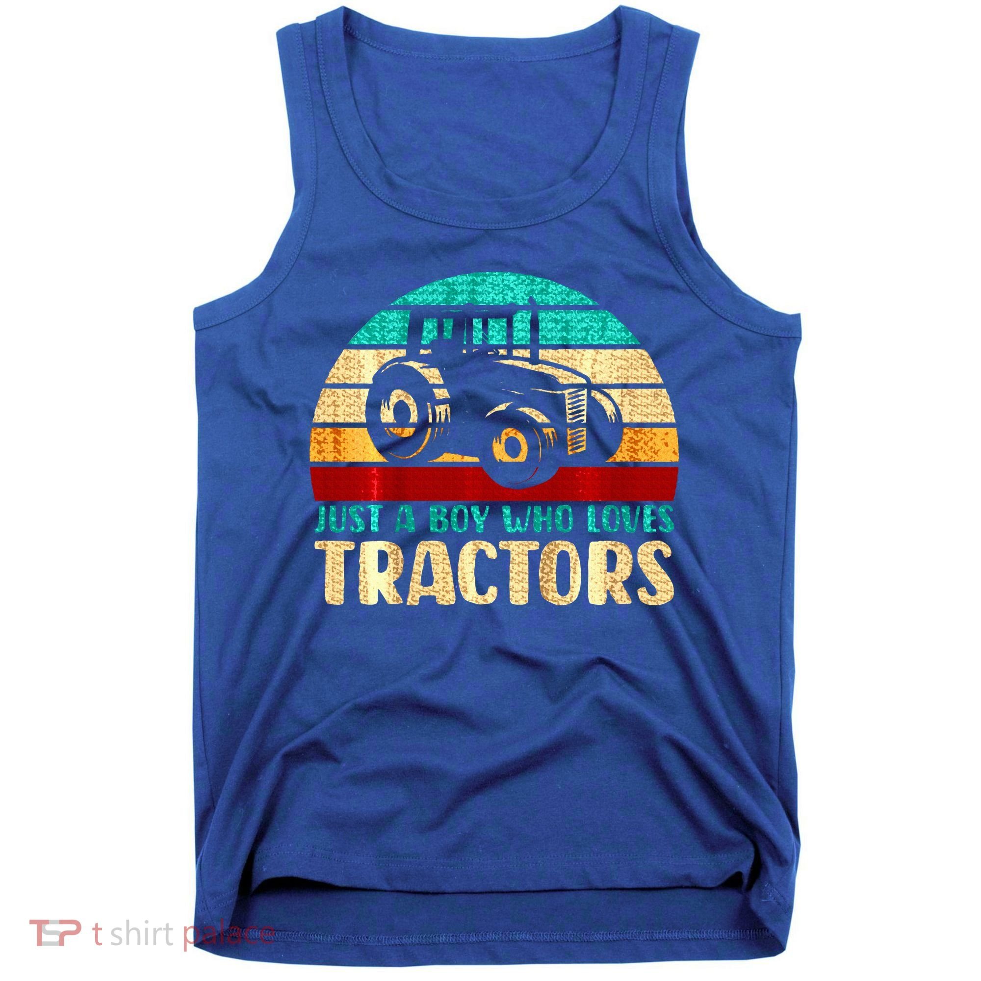Just A Boy Who Loves Tractors Tank Top