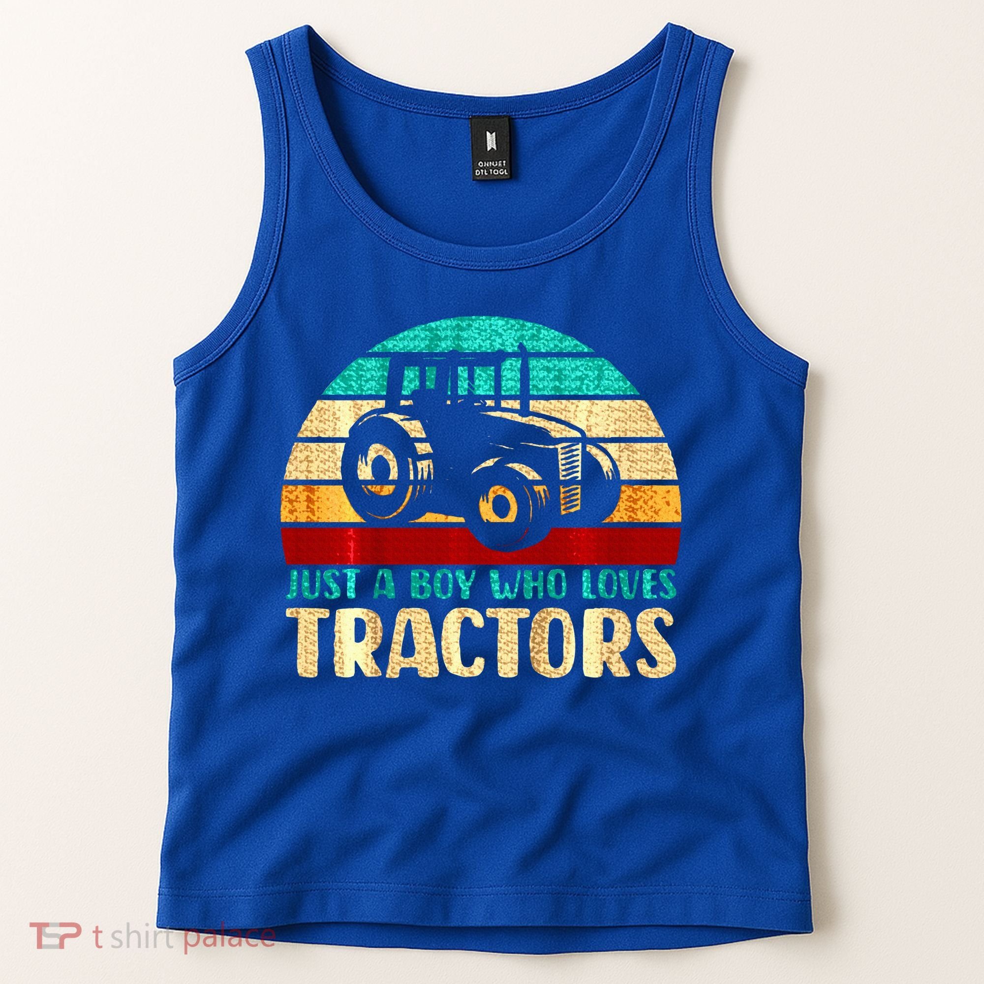 Just A Boy Who Loves Tractors Tank Top