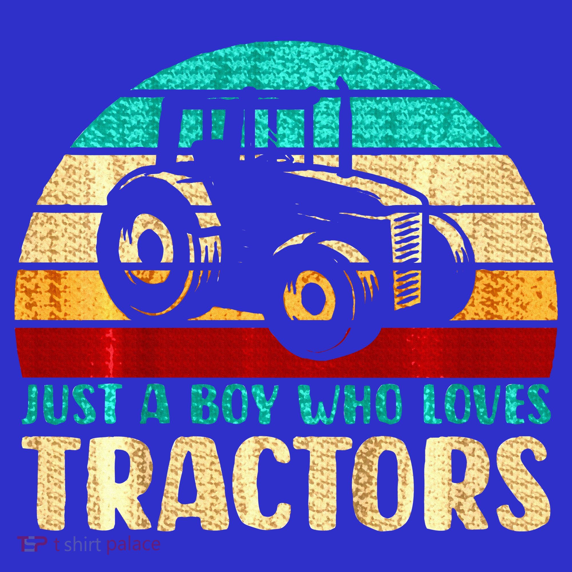 Just A Boy Who Loves Tractors Kids Sweatshirt