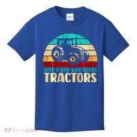 Just A Boy Who Loves Tractors Kids T-Shirt thumb 0