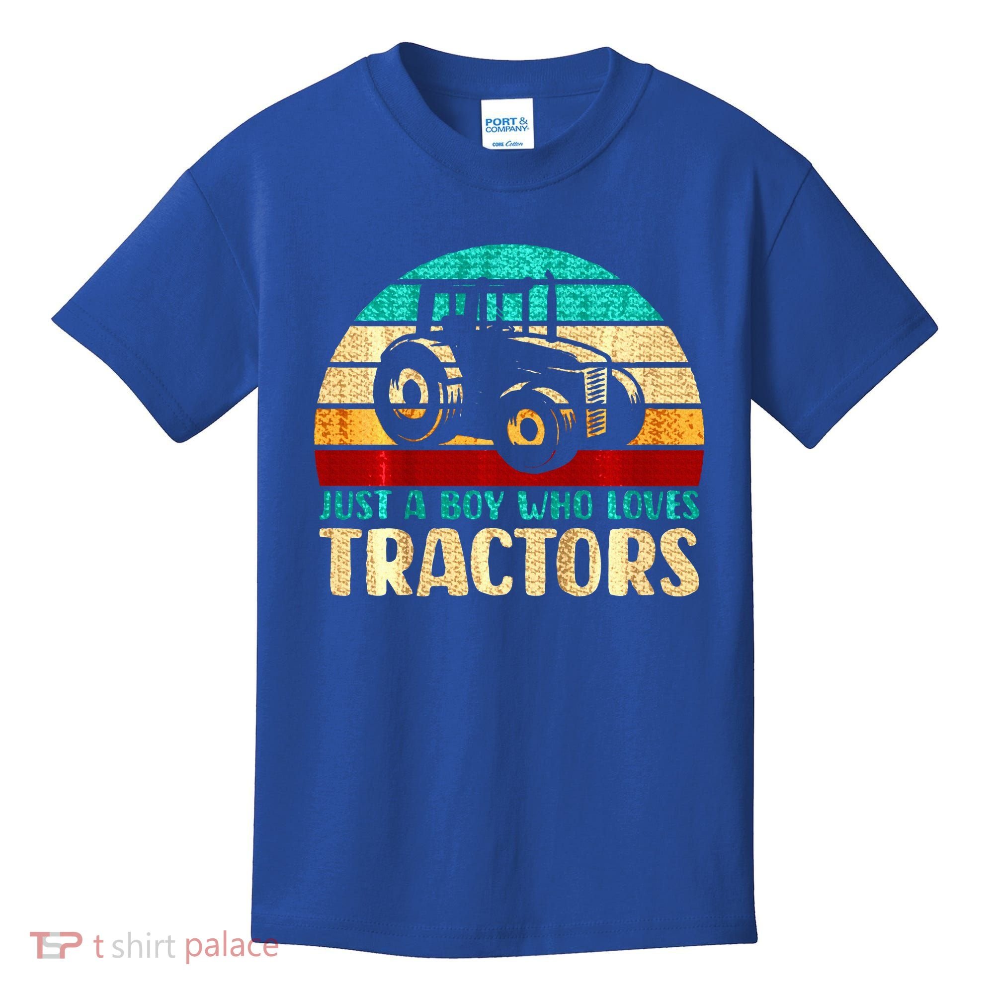 Just A Boy Who Loves Tractors Kids T-Shirt