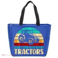 Just A Boy Who Loves Tractors Tote Bag thumb 0