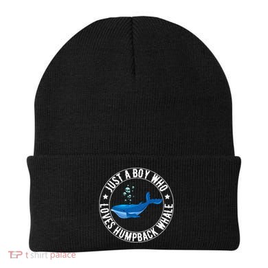 Just A Boy Who Loves Humpback Whale Funny Whale Lovers Beanie