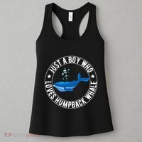 Just A Boy Who Loves Humpback Whale Funny Whale Lovers Women's Tank Top thumb 3