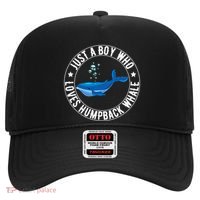 Just A Boy Who Loves Humpback Whale Funny Whale Lovers Hat thumb 0