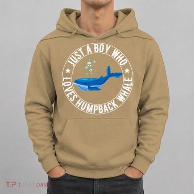 Just A Boy Who Loves Humpback Whale Funny Whale Lovers Hoodie