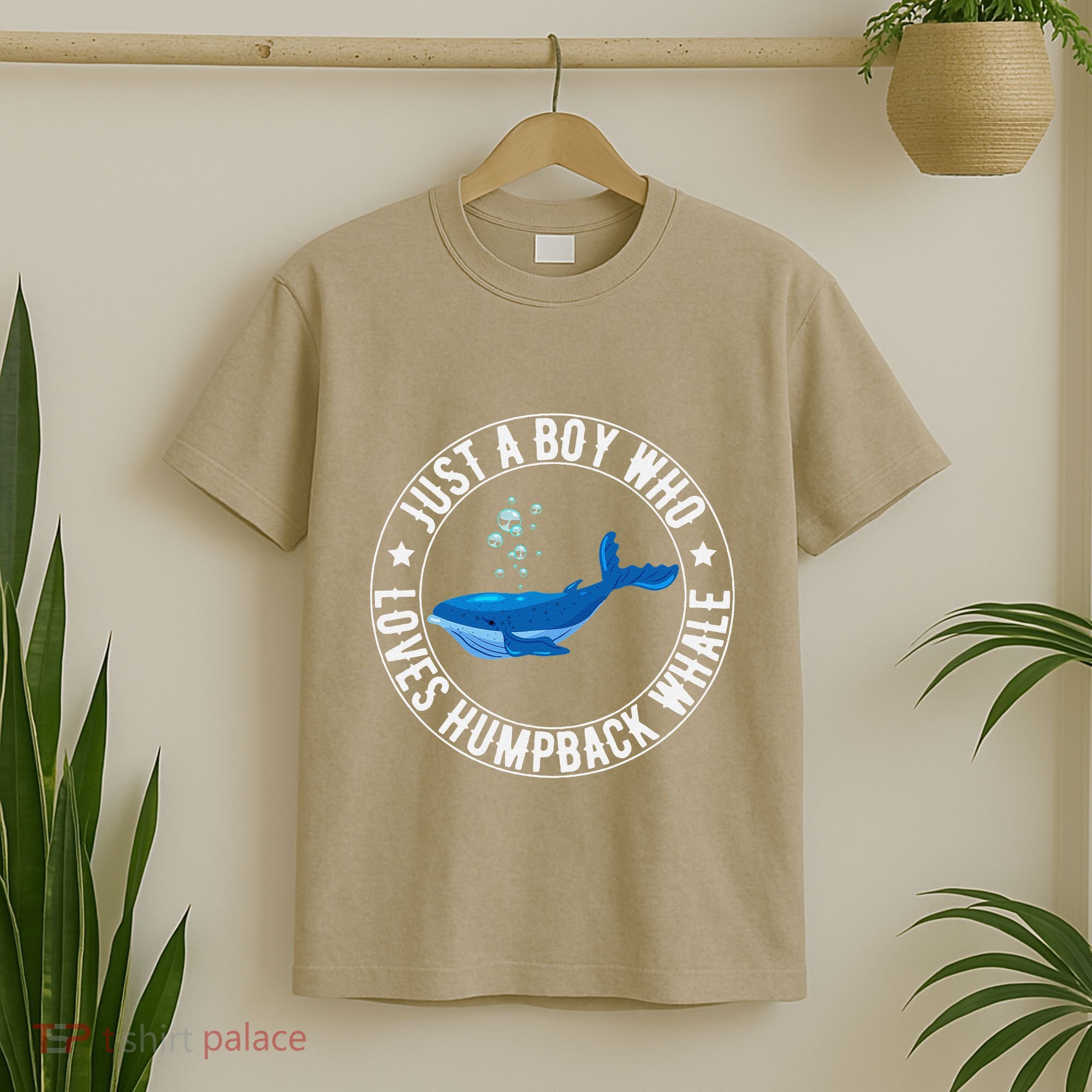 Just A Boy Who Loves Humpback Whale Funny Whale Lovers T-Shirt