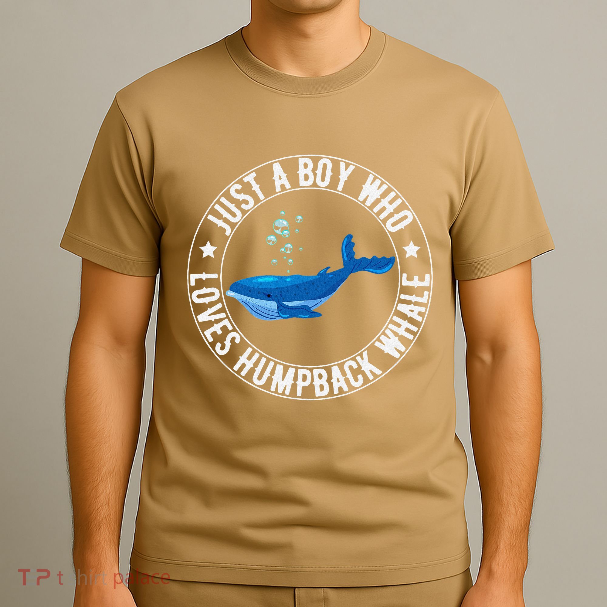 Just A Boy Who Loves Humpback Whale Funny Whale Lovers T-Shirt