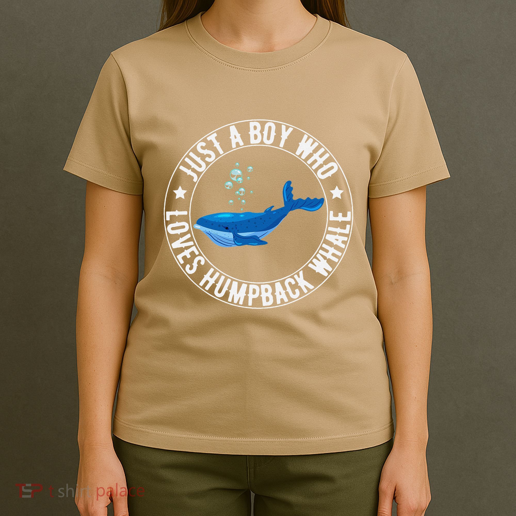 Just A Boy Who Loves Humpback Whale Funny Whale Lovers T-Shirt