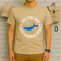 Just A Boy Who Loves Humpback Whale Funny Whale Lovers T-Shirt thumb 6