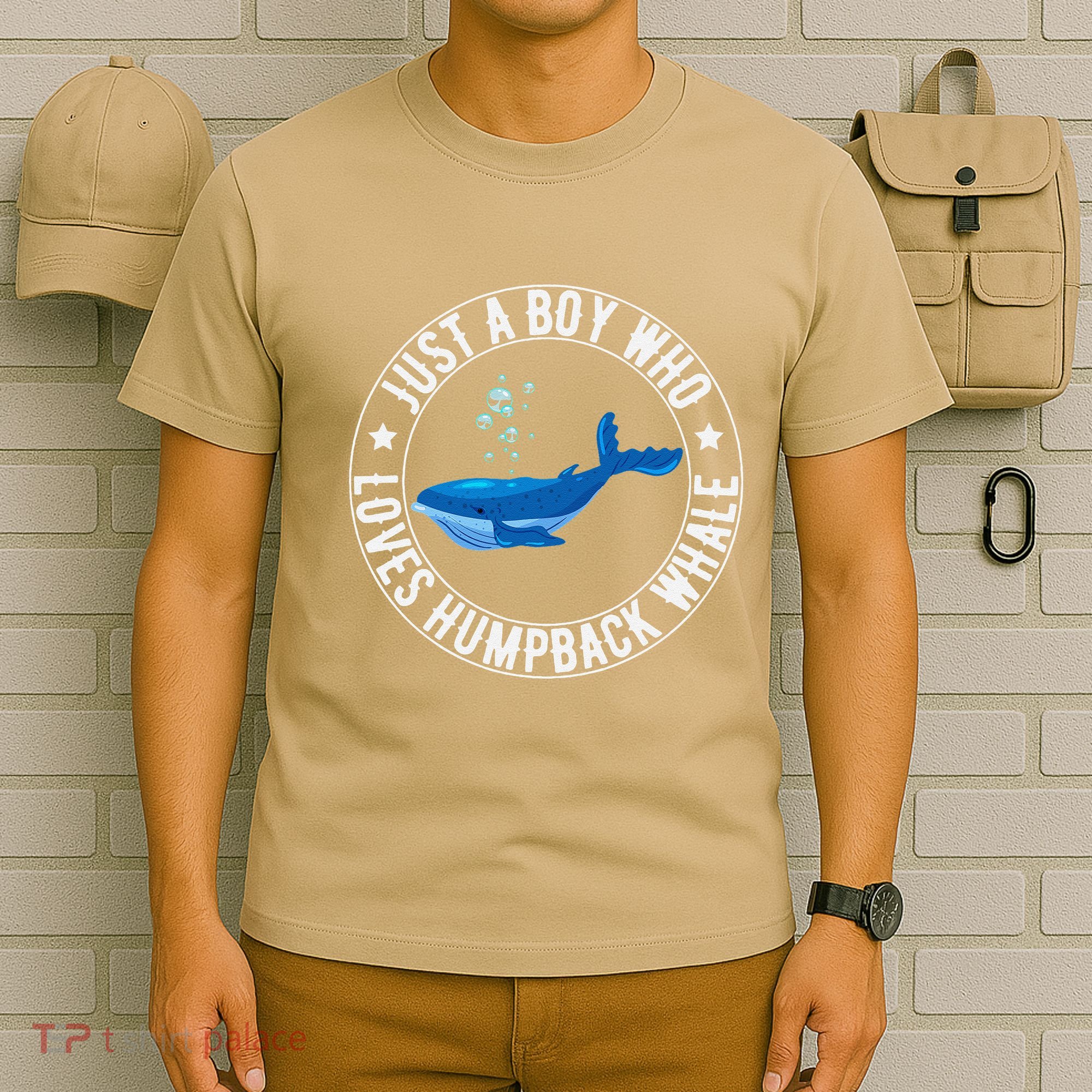 Just A Boy Who Loves Humpback Whale Funny Whale Lovers T-Shirt