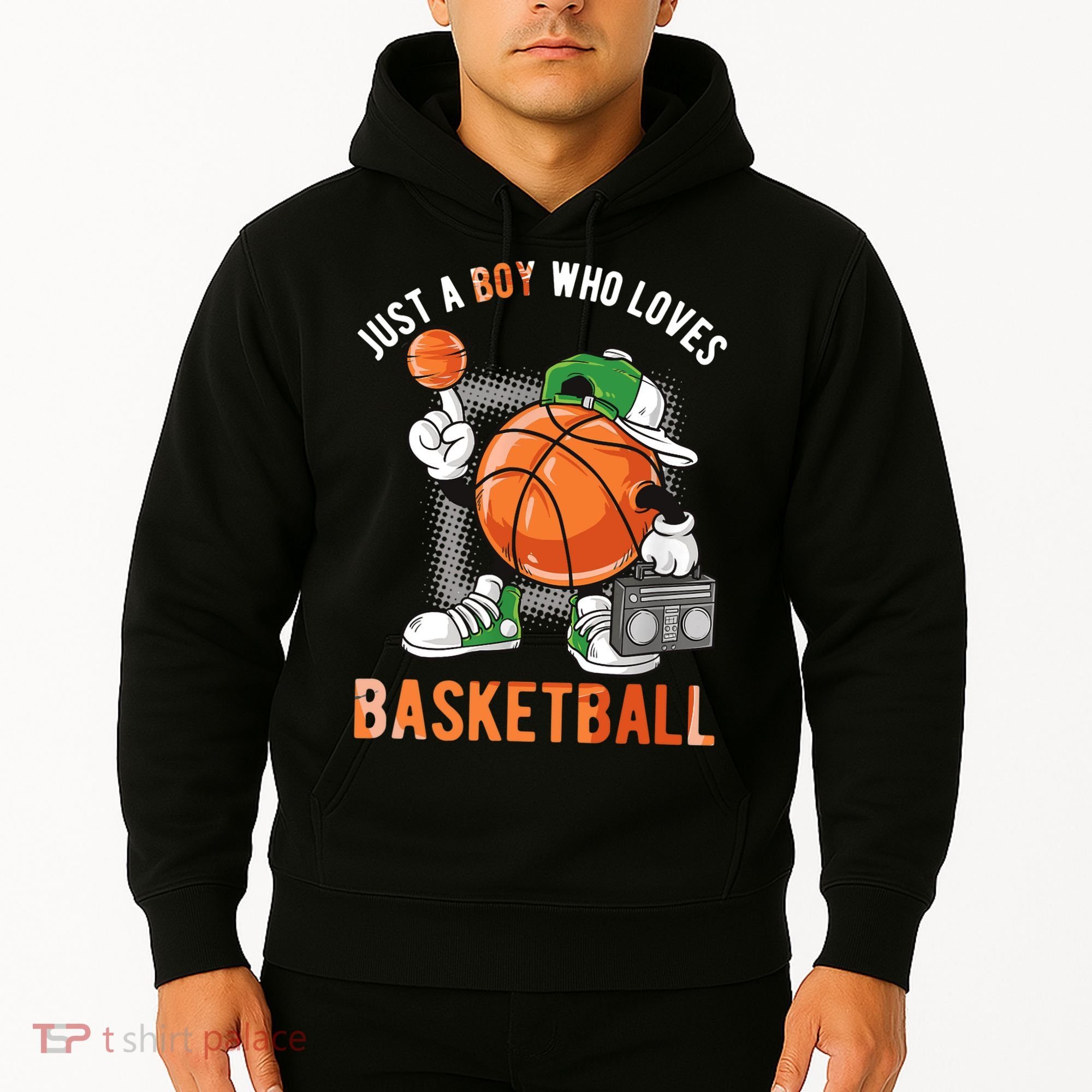 Just A Boy Who Loves Basketball Hoodie