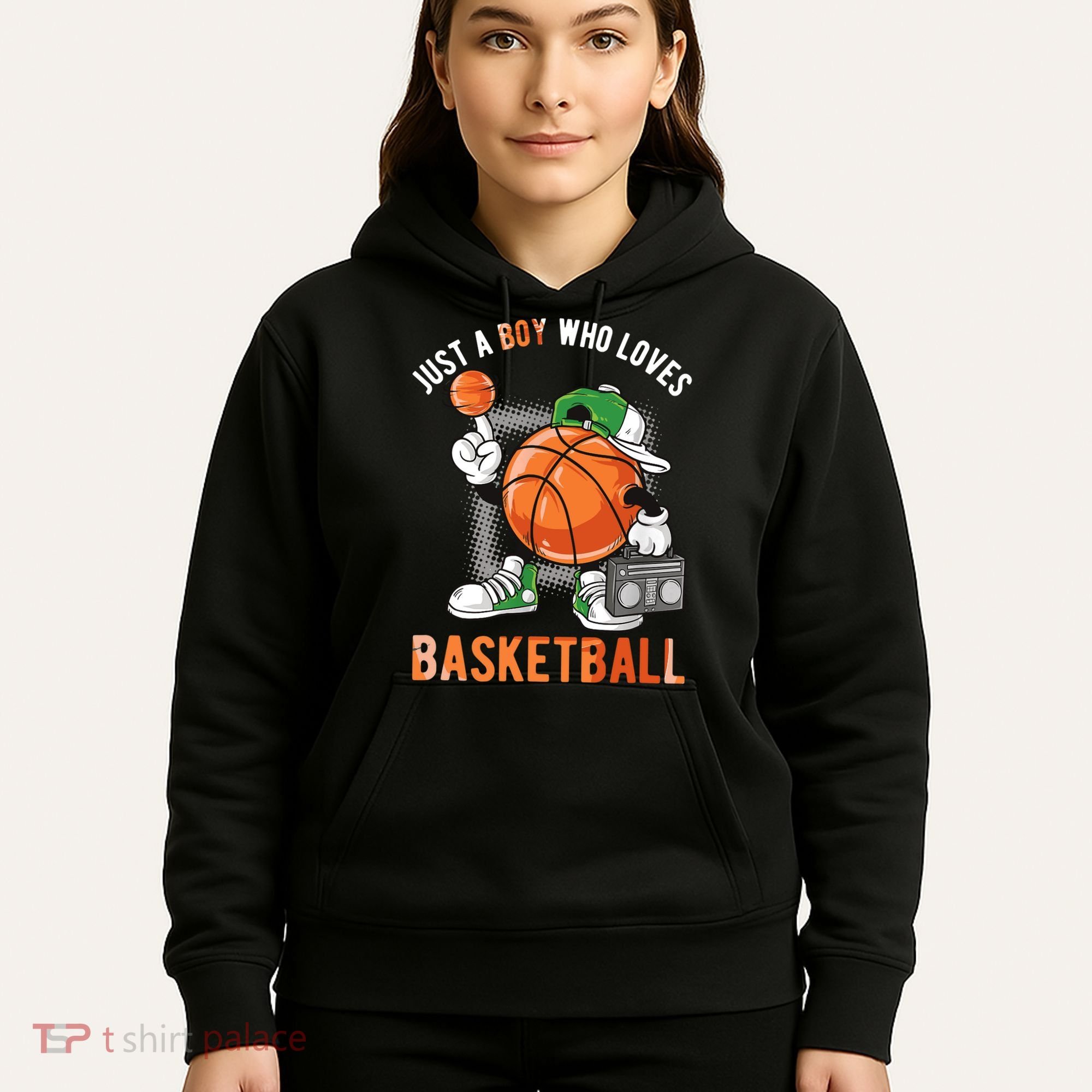 Just A Boy Who Loves Basketball Hoodie