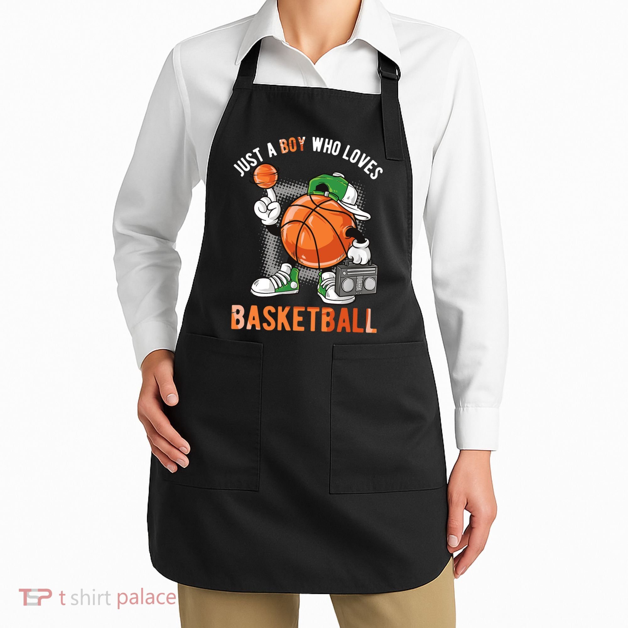 Just A Boy Who Loves Basketball Apron