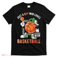 Just A Boy Who Loves Basketball T-Shirt thumb 0