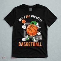 Just A Boy Who Loves Basketball T-Shirt thumb 5