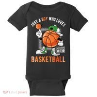 Just A Boy Who Loves Basketball Baby Bodysuit thumb 0