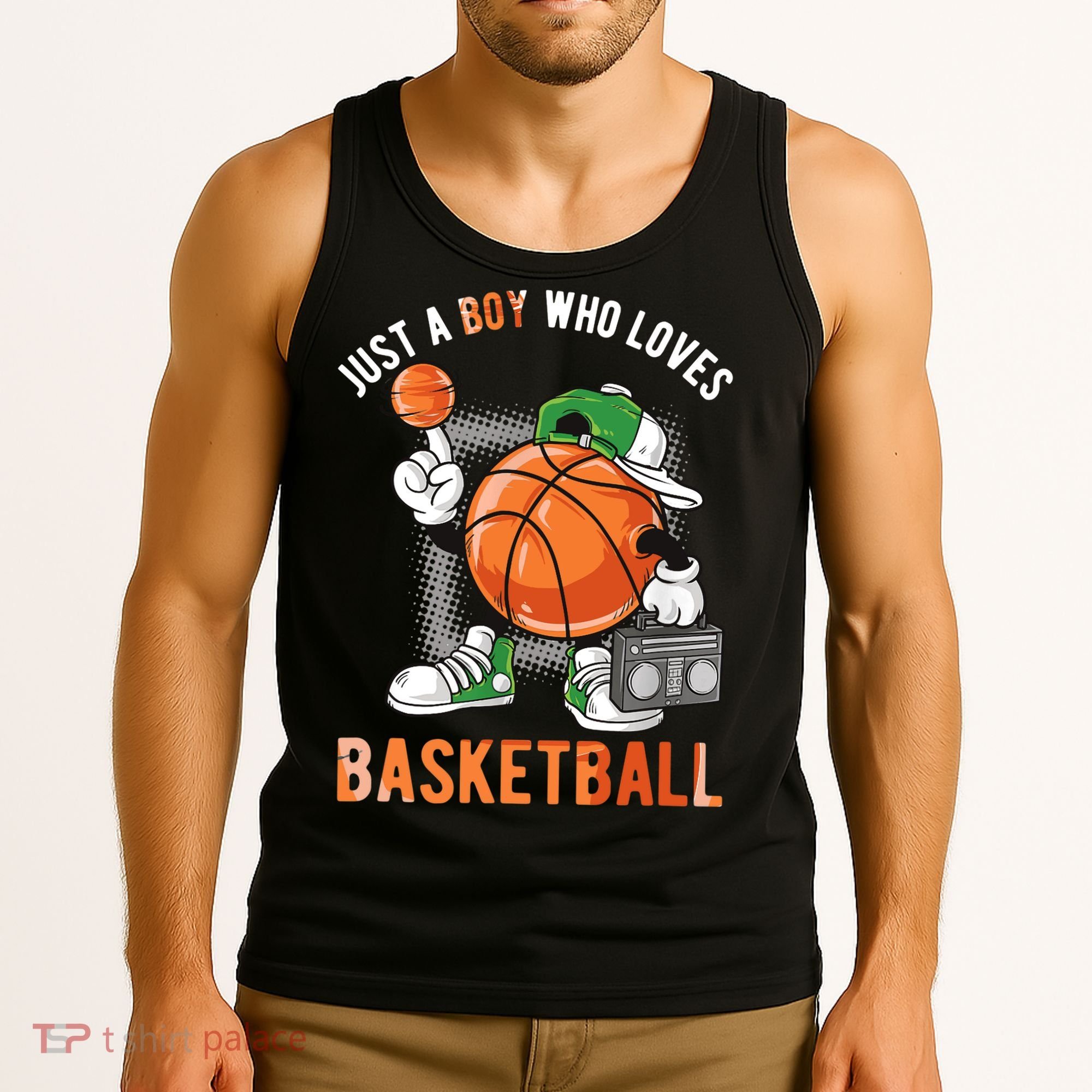 Just A Boy Who Loves Basketball Tank Top