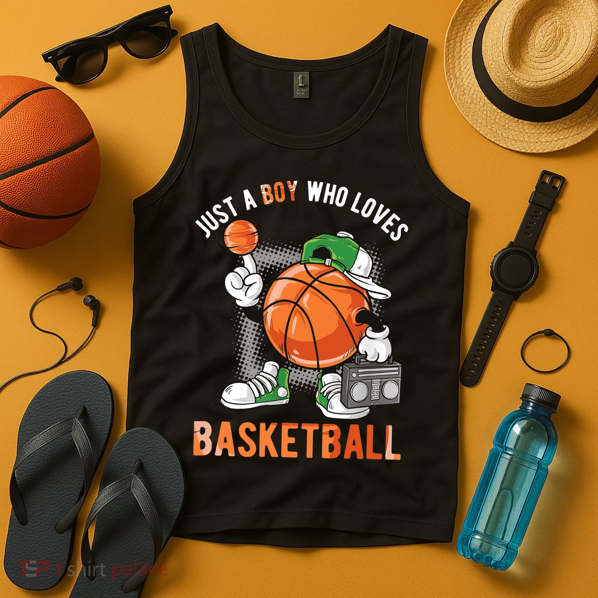 Just A Boy Who Loves Basketball Tank Top