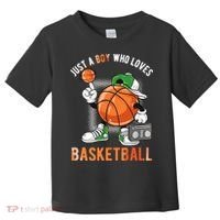 Just A Boy Who Loves Basketball Toddler T-Shirt thumb 0