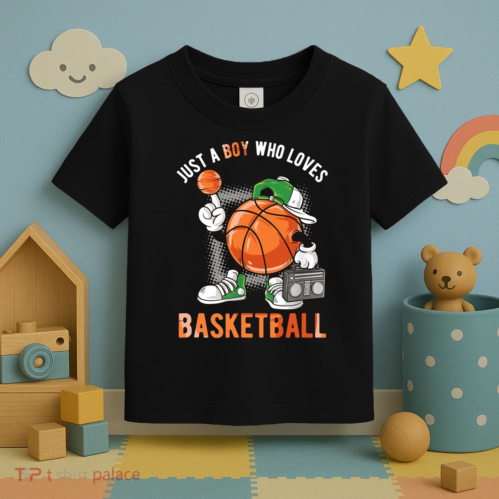Just A Boy Who Loves Basketball Toddler T-Shirt