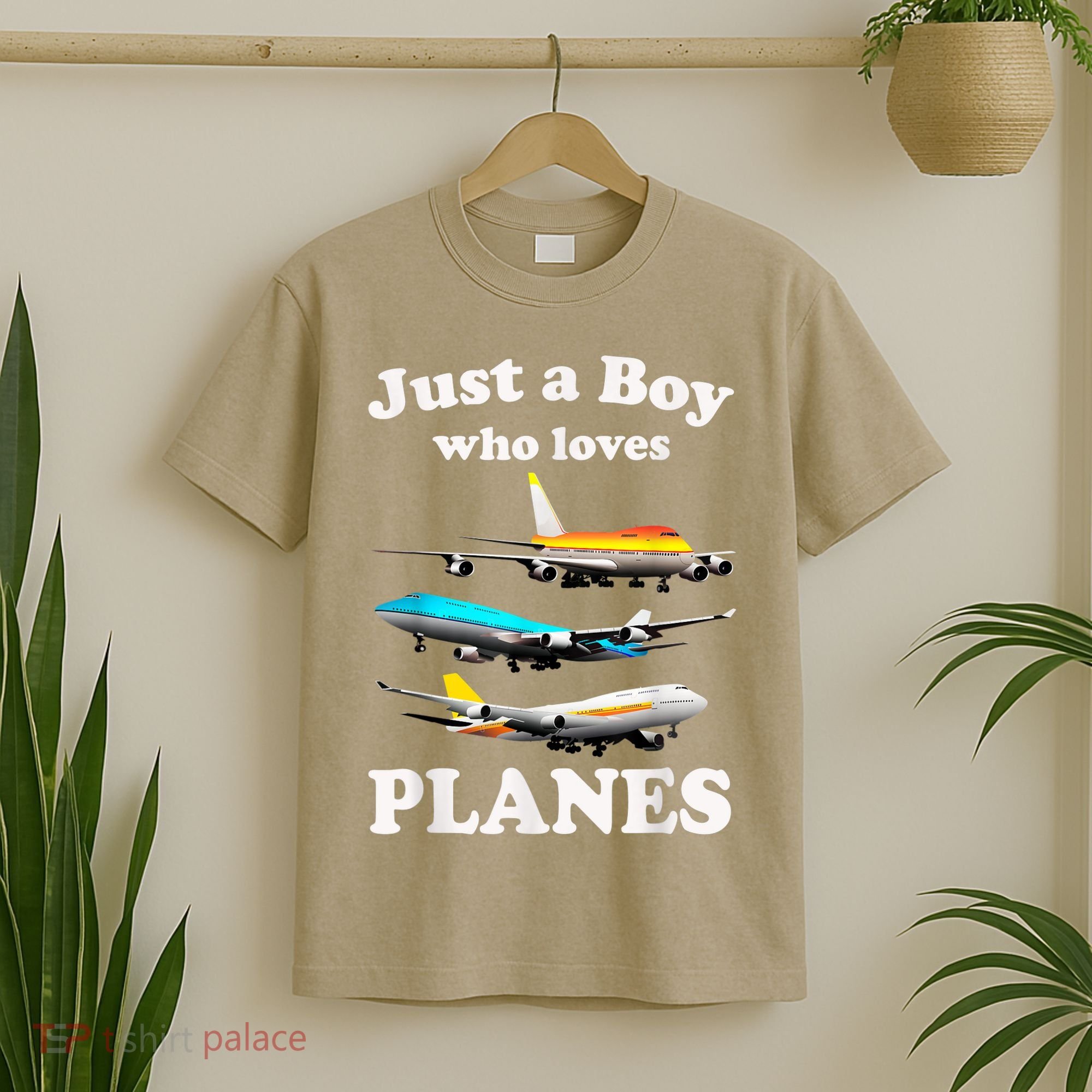Just A Boy Who Loves Planes &Amp; Toddler Airplane Lover T-Shirt