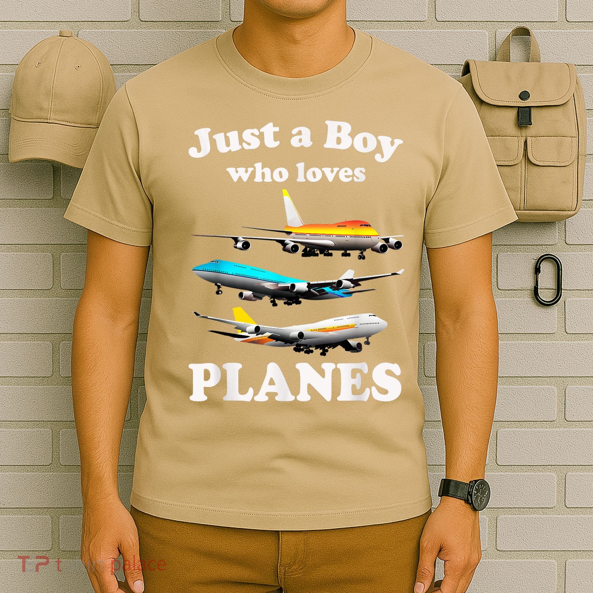 Just A Boy Who Loves Planes &Amp; Toddler Airplane Lover T-Shirt