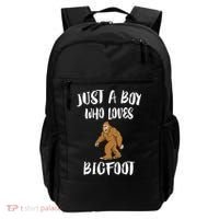 Just A Boy Who Loves Bigfoot Animal Gift Backpack thumb 0