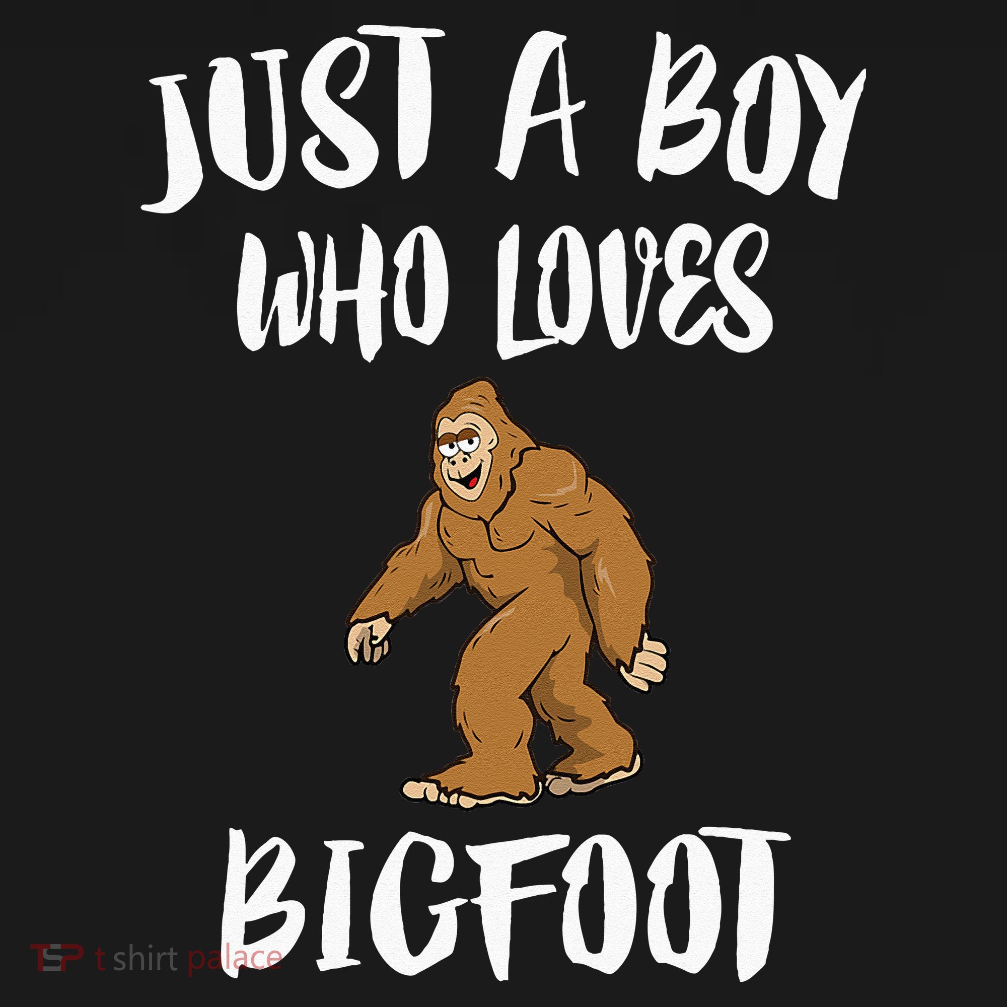 Just A Boy Who Loves Bigfoot Animal Gift Backpack