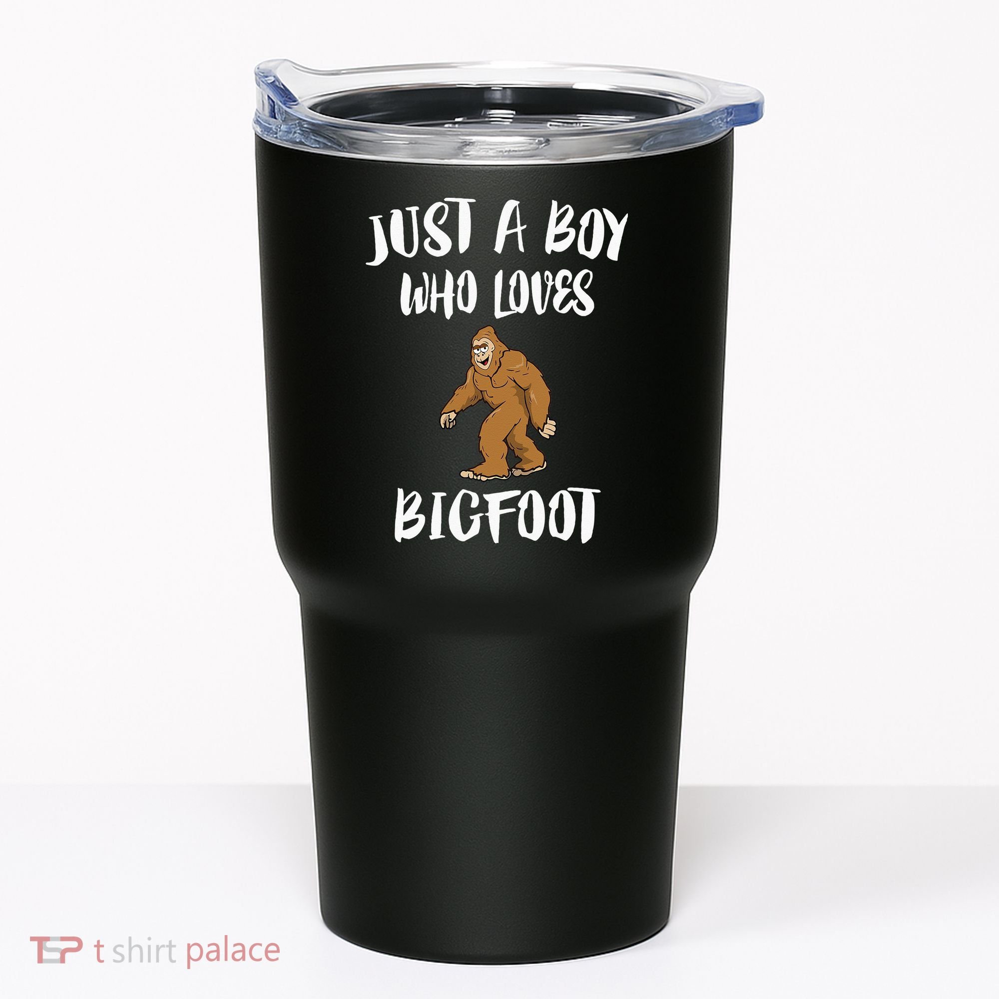 Just A Boy Who Loves Bigfoot Animal Gift Tumbler