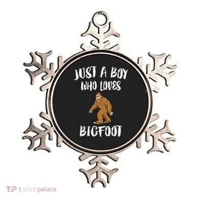 Just A Boy Who Loves Bigfoot Animal Gift Ornament