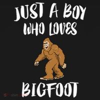 Just A Boy Who Loves Bigfoot Animal Gift Ornament thumb 1