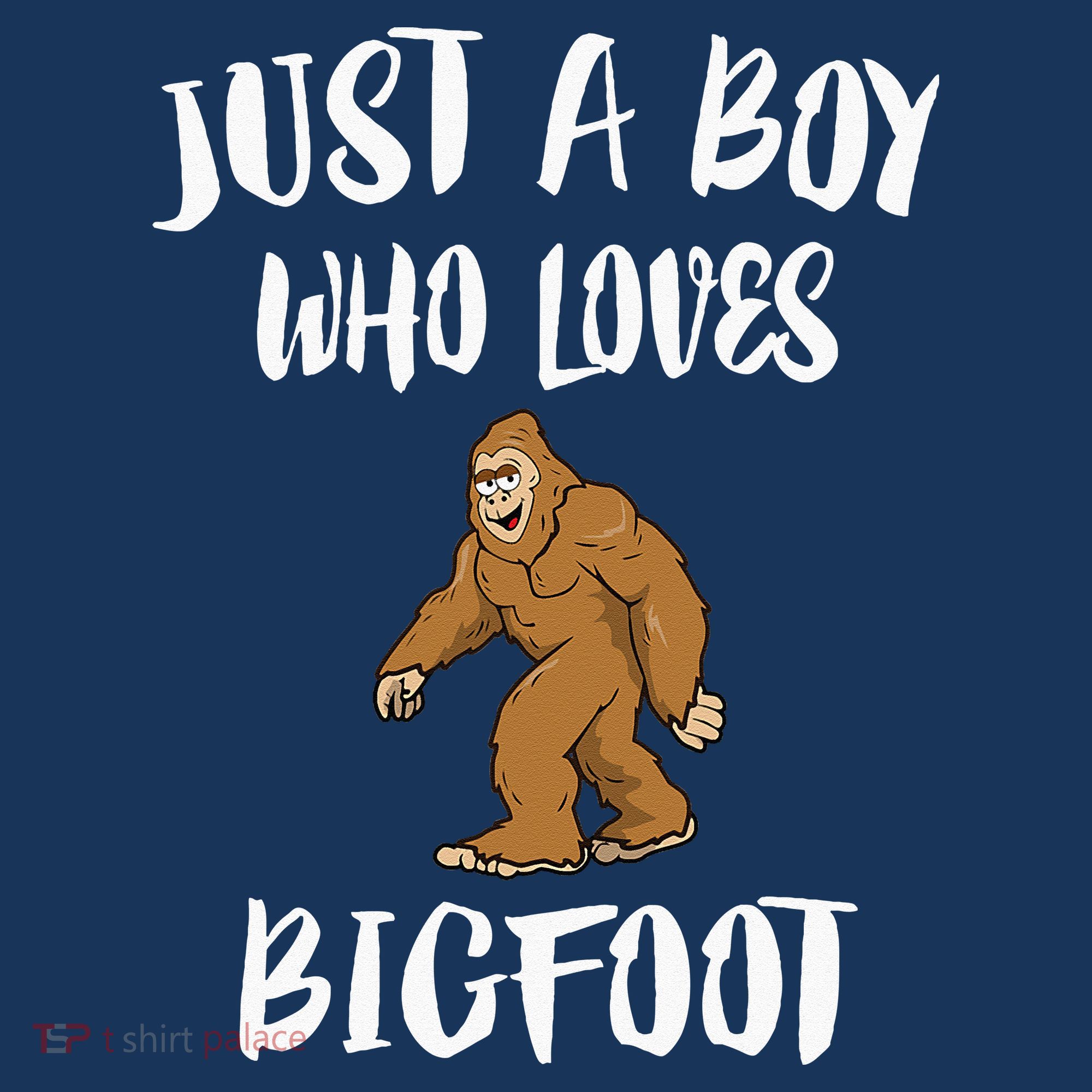 Just A Boy Who Loves Bigfoot Animal Gift Hoodie