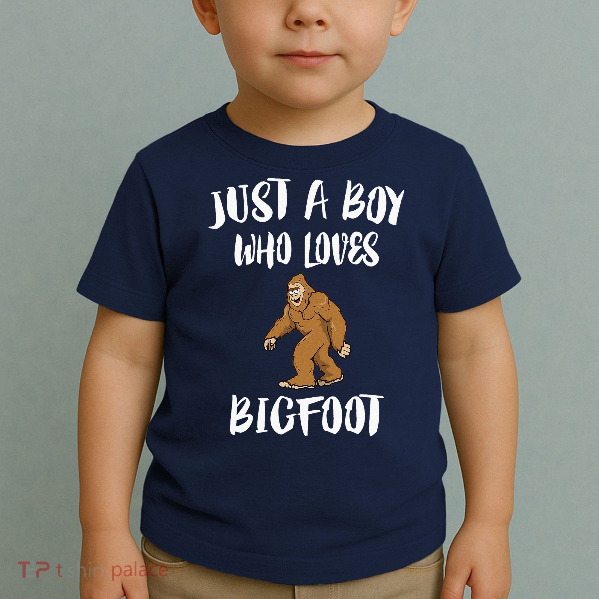 Just A Boy Who Loves Bigfoot Animal Gift Toddler T-Shirt