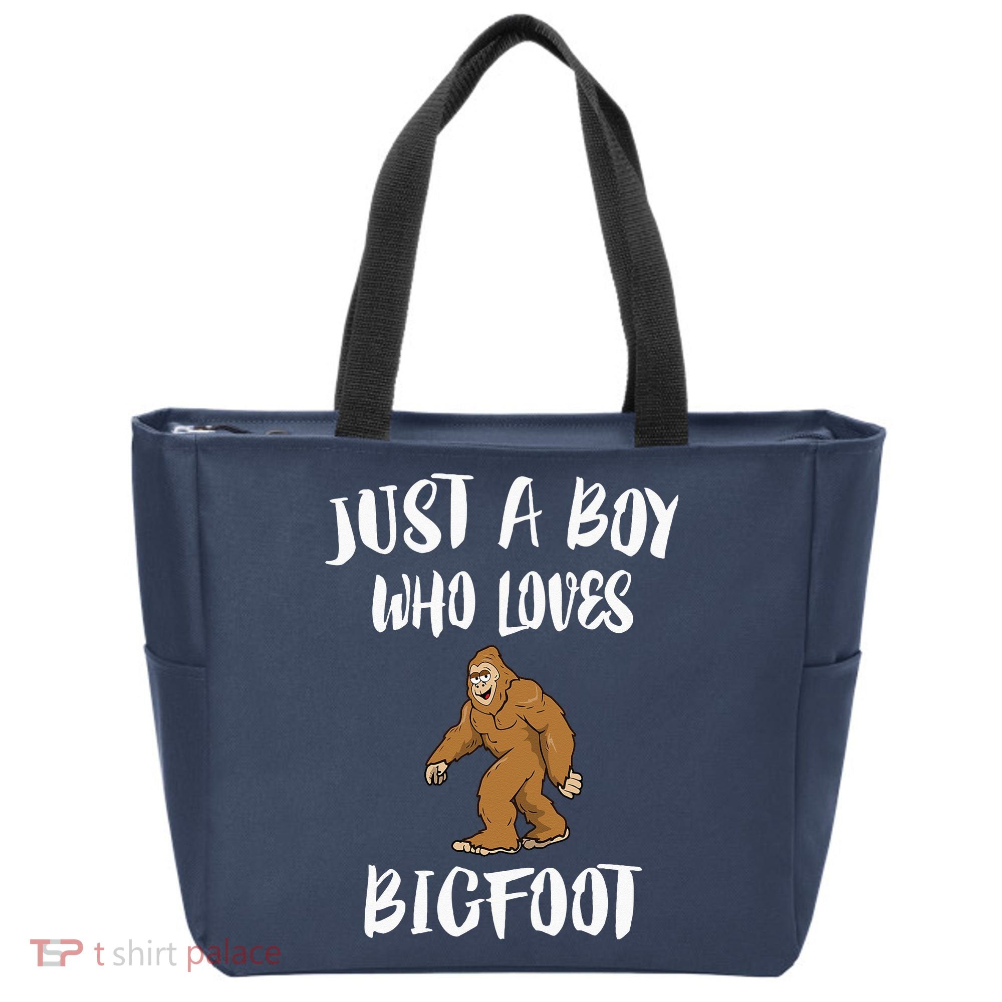 Just A Boy Who Loves Bigfoot Animal Gift Tote Bag