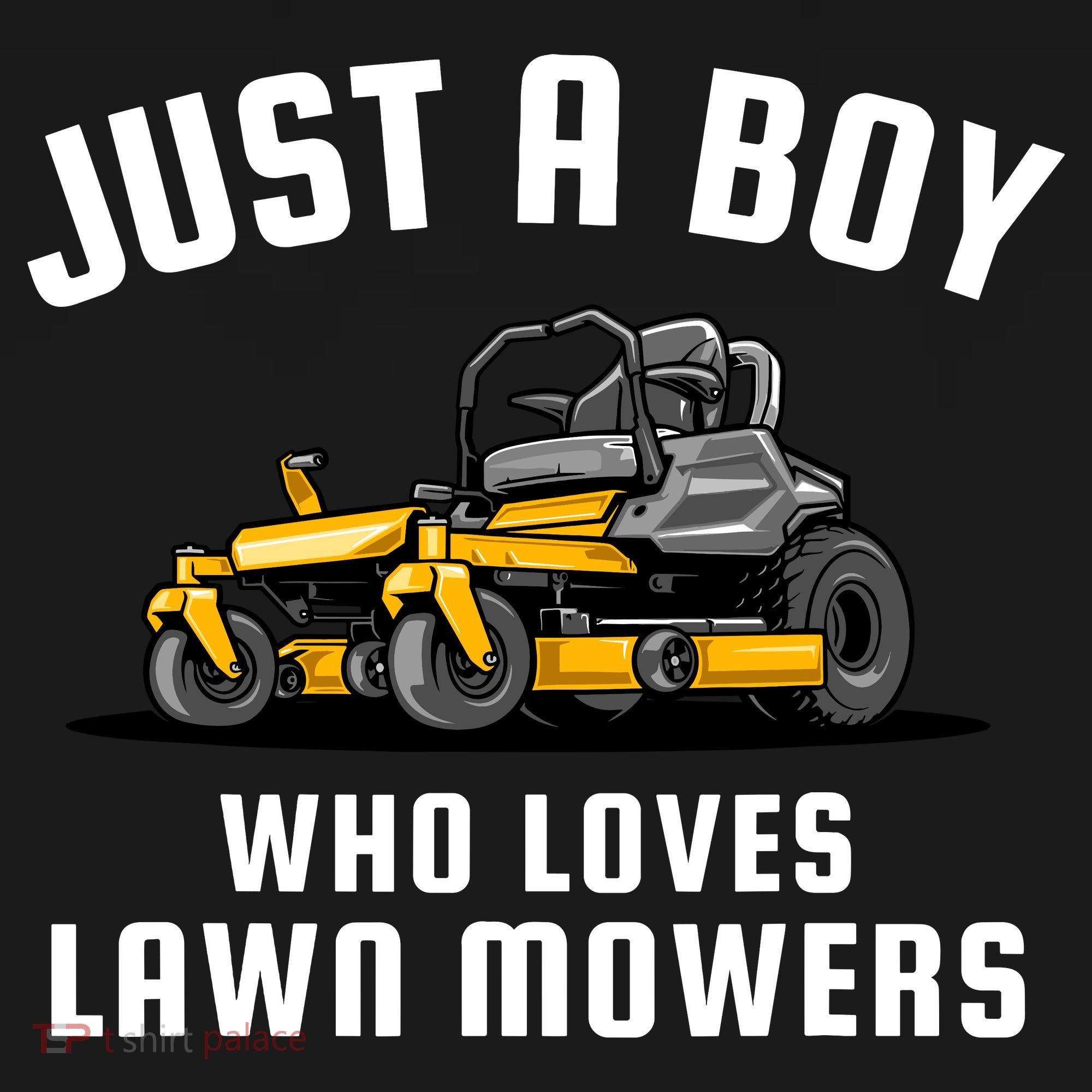 Just A Boy Who Loves Lawn Mowers Bucket Hat