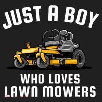 Just A Boy Who Loves Lawn Mowers Golf Towel thumb 3