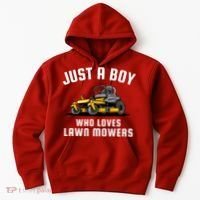 Just A Boy Who Loves Lawn Mowers Hoodie thumb 0