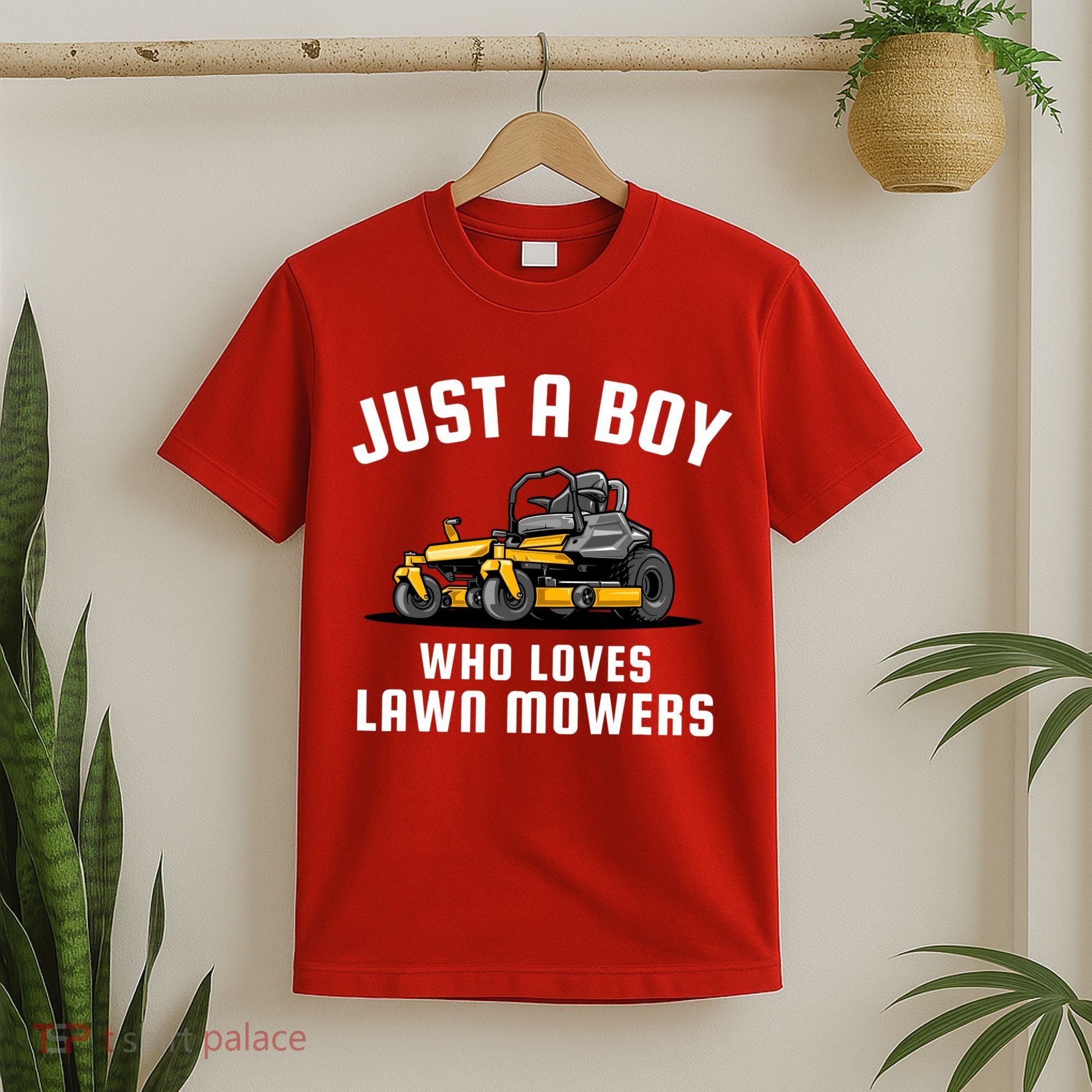 Just A Boy Who Loves Lawn Mowers T-Shirt