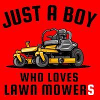 Just A Boy Who Loves Lawn Mowers Santa Hat thumb 1