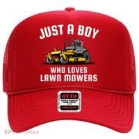Just A Boy Who Loves Lawn Mowers Hat thumb 0