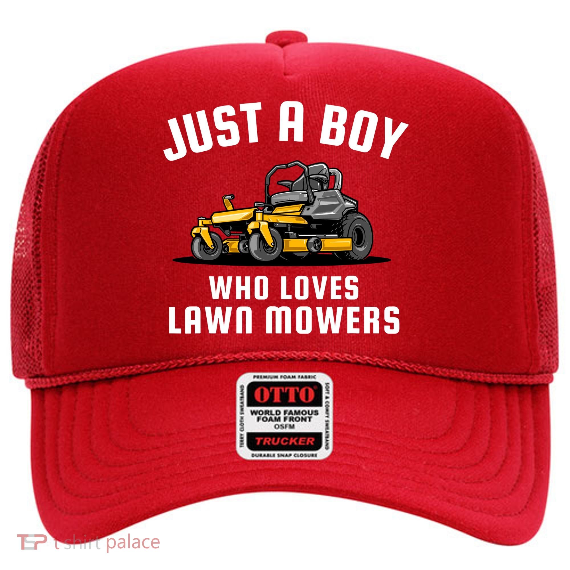 Just A Boy Who Loves Lawn Mowers Hat
