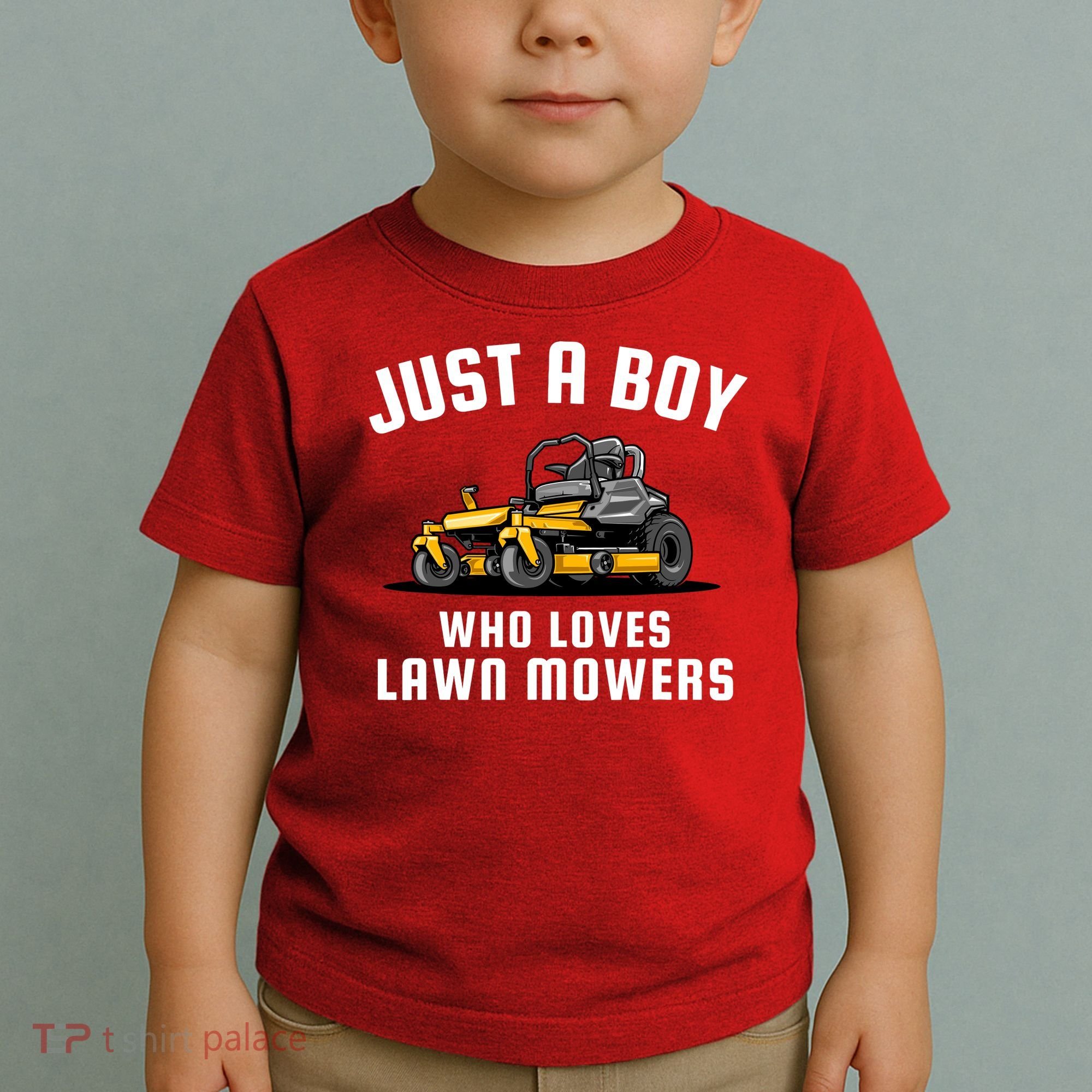 Just A Boy Who Loves Lawn Mowers Toddler T-Shirt
