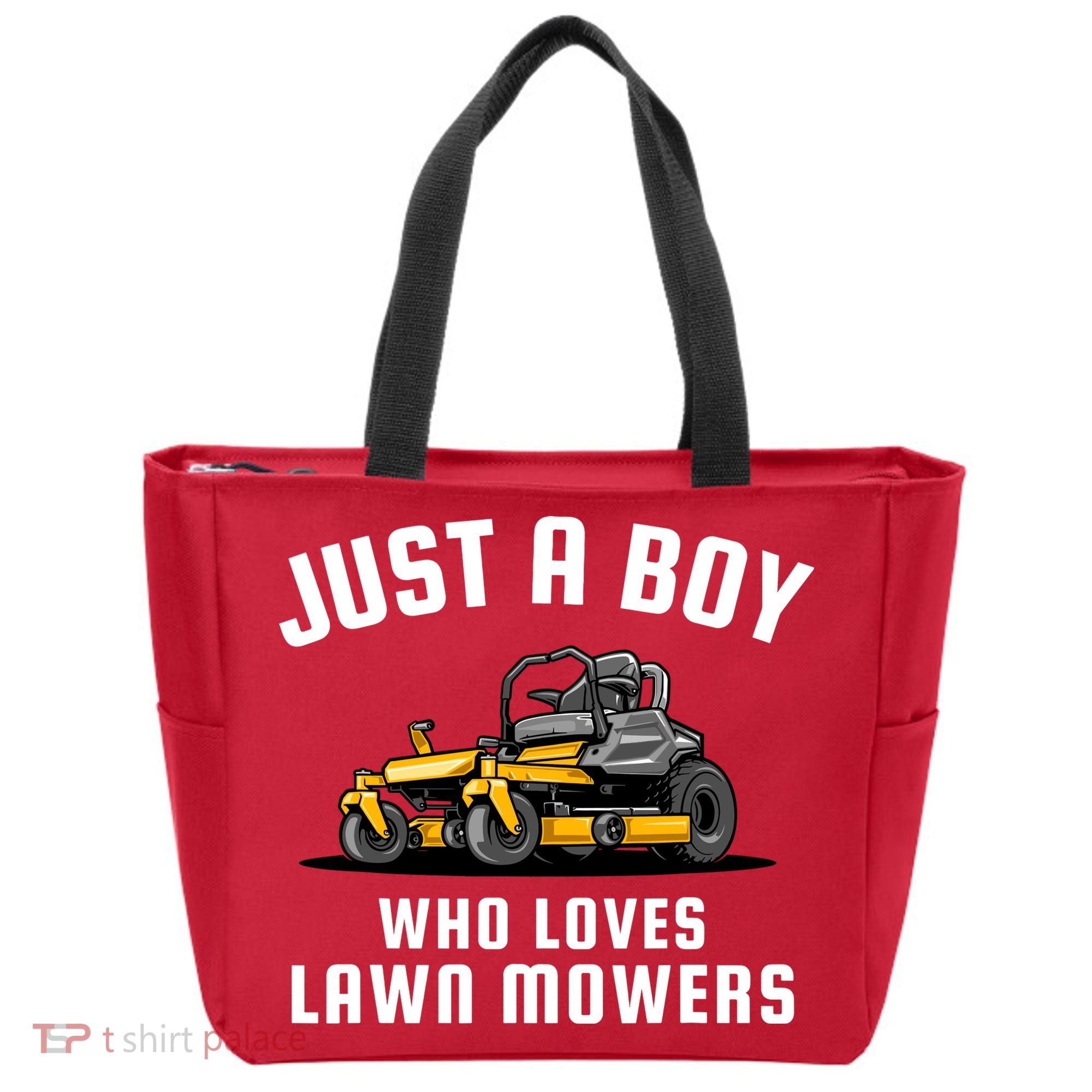 Just A Boy Who Loves Lawn Mowers Tote Bag