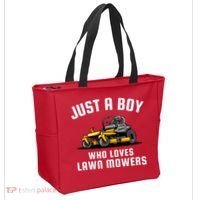 Just A Boy Who Loves Lawn Mowers Tote Bag thumb 2