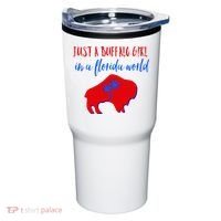 Just A Buffalo Girl In A Florida World Tumbler thumb 0